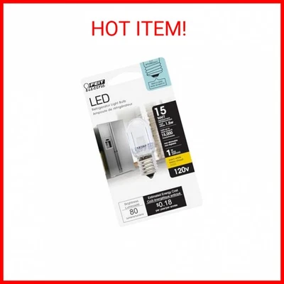 Feit Electric T7 LED Light Bulb, 15W Equivalent, 1.5W, 80 Lumens, E17 Base, Warm - Image 1 of 2