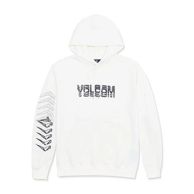 Volcom Men's Cement Pullover Hoodie Fleece Sweatshirt, Off White Heather, XL - Image 1 of 4