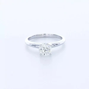 14K Gold Solitaire Engagement Ring Classic 0.90 CT Round Lab-Grown Diamond E VS2 - Picture 1 of 10