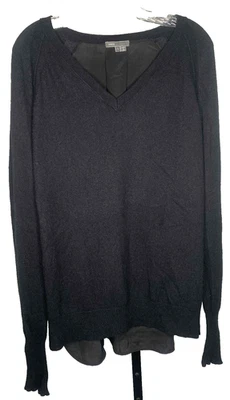 VINCE женщин шерсти кашемир пуловер свитер размер L v-образным вырезом длинным рукавом путешествий - Изображение 1 из 4