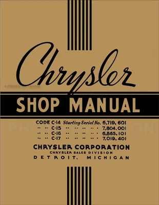 1937 Chrysler Tienda Manual 37 Real Flujo de Aire Imperial Y Reparación Servicio - Imagen 1 de 4