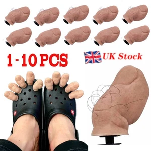 3D Funny Toe Shoe Charms Big Toe Croc Charm Decor Halloween Costume Party Gifts - Picture 1 of 20