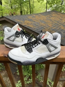 Nike Air Jordan 4 Retro ‘White Cement’ (308497 103) Shoes Size: 11 - Picture 1 of 12