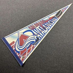 Vintage Colorado Avalanche Logo Full Size Pennant Edition #4 - Picture 1 of 10