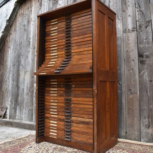 Antique Stephenson Blake Letterpress Printers Type Collector Drawer Tray Cabinet - Picture 1 of 18