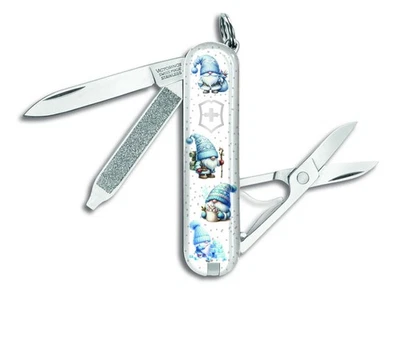 Victorinox Swiss Army Christmas Winter Gnomes CLASSIC SD Knife Knives
