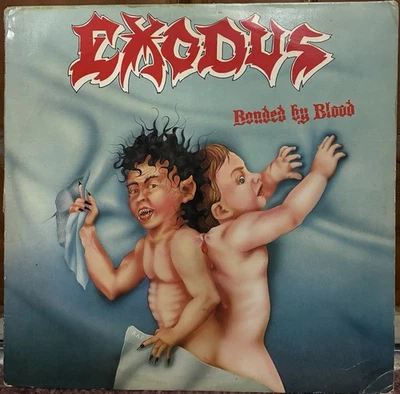 Exodus Bonded by Blood Vinyl Record MX 8019 Gray Camouflage Label Foto 1 de 4