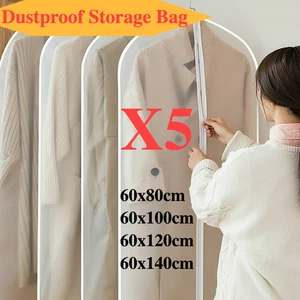 Dustproof Storage Bag Dress Cover Suit Garment Clothes Coat Jacket Protector New - Picture 1 of 15