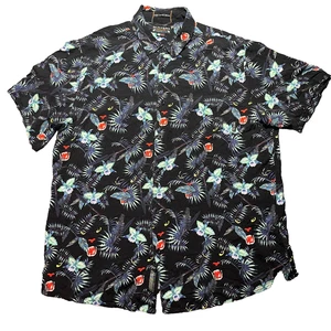 Baja Lama Hemd Herren 2XL Panther 86 Nighthawk Knopfleiste Camphemd Hawaii EUC - Bild 1 von 13