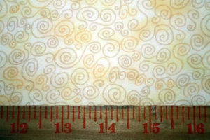 SWIRLEYQUES IN YELLOW FLANNEL FROM TIMELESS TREASURES - 100% COTTON FABRIC - Picture 1 of 2