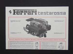 Instrucciones de construcción del motor Pocher 1:8 Ferarri Testarossa K51 K53 K63 nuevo - Imagen 1 de 1