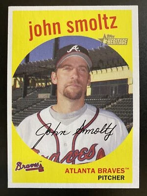 John Smoltz 2008 Topps Heritage Baseball Atlanta Braves #440 - Image 1 of 2
