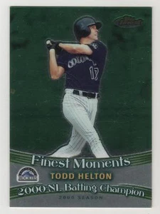 2001 Topps Finest Moments #16 Todd Helton Colorado Rockies BV$4 Insert - Picture 1 of 1