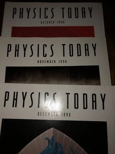 Physics Today 1996 Magazine Oct Nov Dec Estate Collection! - Picture 1 of 4