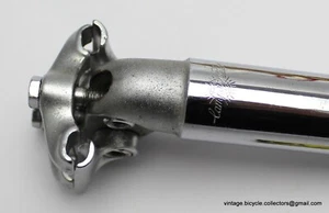 ULTRA RARE COLLECTOR'S Campagnolo Record steel 2bolts Seatpost Seatpin 50S 27mm - Picture 1 of 17