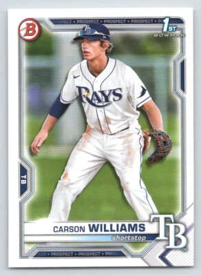 2021 Bowman Draft #BD180 Carson Williams (ref 223665) - Image 1 of 2