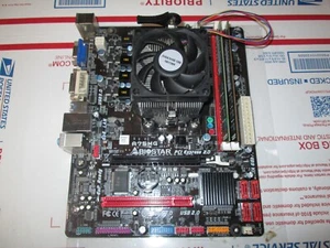 AMD A6-3650 Biostar A75MG motherboard-12G DDR3 tested-works - Picture 1 of 6