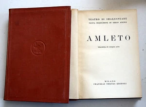 AMLETO Il teatro di W. Shakespeare F.lli Treves 1927 SP8 - Imagen 1 de 1