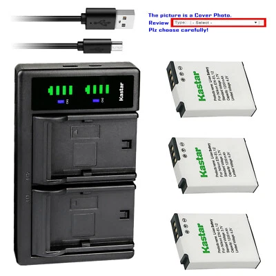 Cargador de batería Kastar LTD2 para cámara Nikon EN-EL12 MH-65 y Nikon Coolpix S8200 Foto 1 de 4
