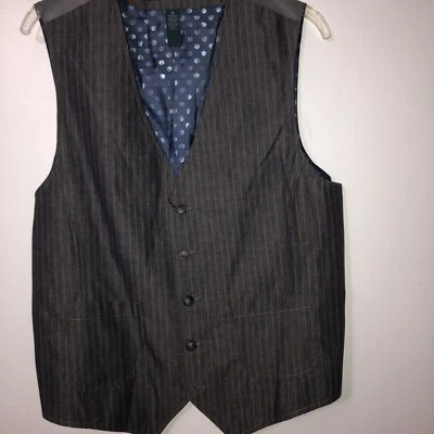 Perry Ellis Hombres Chaleco Pizarra Principios Negocios Trabajo Cena Chaleco reg $79.50 Talla M Foto 1 de 4