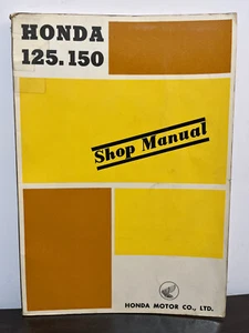 HONDA 125-150 MOTORCYCLE Shop Manual 1970 - Excellent Condition - Picture 1 of 4