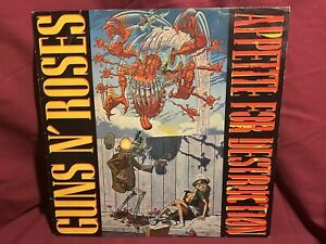 Guns N Roses Appetite For Destruction Record Original Banned First Cover 1987