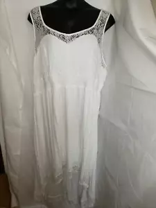 NWT TORRID ELEGANT WHITE LACE HI-LO MAXI DRESS WEDDING ANNIVERSARY SIZE 4 PLUS - Picture 1 of 7