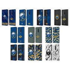 OFFICIAL NHL BUFFALO SABRES LEATHER BOOK WALLET CASE FOR BLACKBERRY ONEPLUS