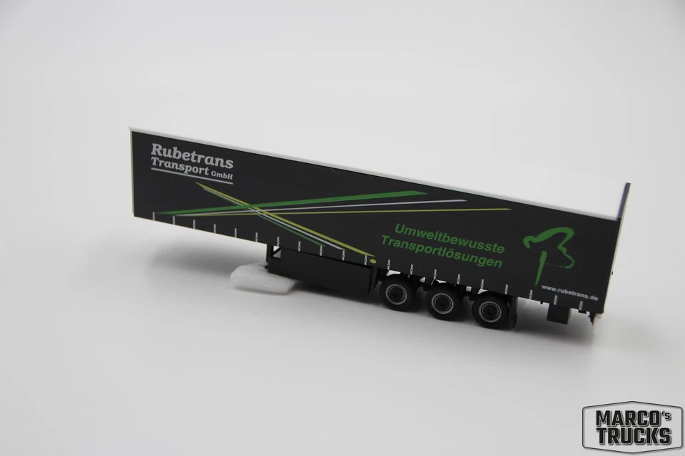 Herpa Curtainsider trailer black „Rubetrans“ 4620 1:87 /HS765 - Image 1 of 1