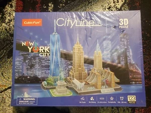 CubicFun CityLine 3D Puzzle New York City Building Model Jigsaw Craft Sealed NEW - Picture 1 of 3