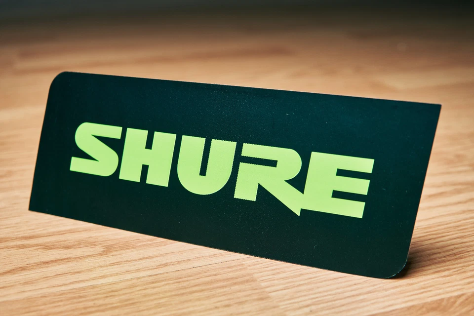 Shure Bumper Neon Sticker Part# 330B41666