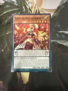 Yugioh Refrain the Melodious Songstress Common LEDE - Picture 1 of 1