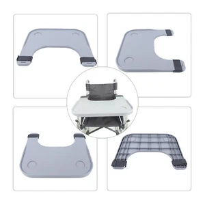 Mesa Bandeja de Regazo Silla de Ruedas con 2 Portavasos para Comer Leer Escritura Funcionando - Imagen 1 de 19