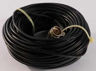 100ft Coaxial Solid Core RG58C/U N-type Male connectors Low-Loss Ham Radio - Image 1 of 2