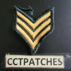 US ARMY SERGEANT RANK CHEVRON PATCH - Picture 1 of 2