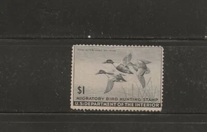 RW12 $1.00 DUCK HUNTING SMALL TEAR MNH CATS $95.00 (SRW12A) - Picture 1 of 1