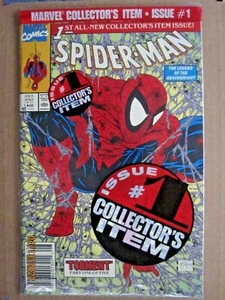 1990 MARVEL COMICS SPIDER-MAN #1 GREEN UPC LOGO MCFARLANE COVER BAGGED - Picture 1 of 8
