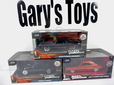 Jada Fast And Furious Plymouth/ Pontiac Lot Of 3  1:32 Scale Die-Cast NIB - Image 1 of 2