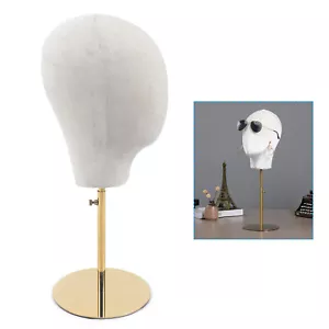 Hat Display Mannequin Head Hat Cap Hair Holder Rack Height Adjustable 45-65cm - Picture 1 of 12