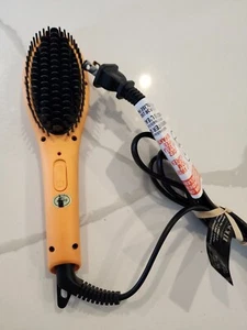 Soleil Hair Mini Heat Brush Orange Ceramic Anti Frizz Styling Tool - Picture 1 of 4