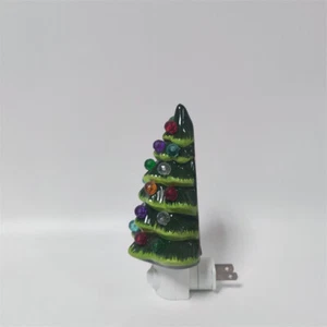 Electric Resin Christmas Tree Wall Hanging Light Bedside Night Light - Photo 1/7