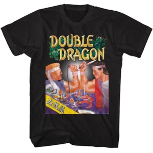 Double Dragon Technos Video Game Whip & Dagger Fighters Men's T Shirt - Picture 1 of 5