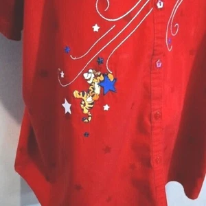Camisa bordada talla grande Disney para mujer talla 26/28 roja - Tigger - Imagen 1 de 10