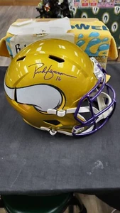 SIGNED AUTO NFL RICH GANNON MINNESOTA VIKINGS SPEED FLASH FULL SIZE HELMET COA - Picture 1 of 7