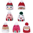 Santa Claus Hats Knitted Holiday Christmas for Decor New Year Festival Warm