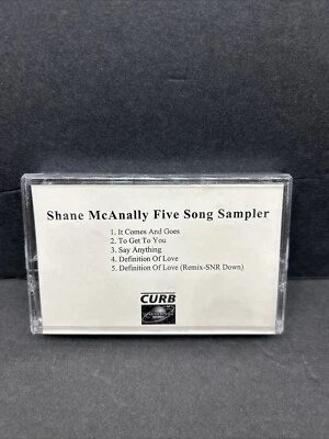 Shane McAnally Five Song Sampler RARE 1997 CURB RECORDS PROMO CASSETTE - Image 1 of 4