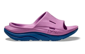 Hoka One Ora Recovery Slide 3 Sandalen Cyclamen/Coastal Sky Damen 12 Herren 10 Neu mit Etikett - Bild 1 von 8