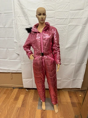 Traje de nieve rosa/rojo para mujer. Tallas disponibles: M, L, XL, XXL. Foto 1 de 4