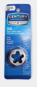 Drill & Tool 1/2-20 Fine 1 In. Across Flats Fractional Hexagon Die DRILL - Picture 1 of 2