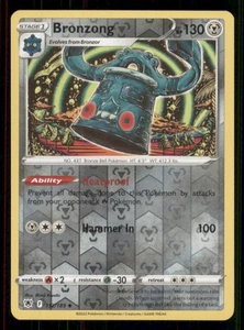 Bronzong SWSH10: Astral Radiance #112/189 Uncommon Reverse Holo Pokemon LP - Picture 1 of 2
